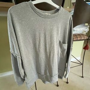 Zenana Oversized Gray Sweater